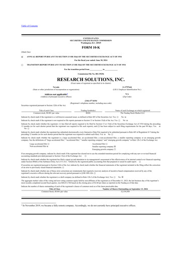 Thumbnail Research Solutions 10-K Annual Report 2024