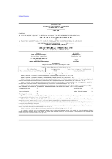 Thumbnail Direct Digital Holdings 10-K Annual Report 2023