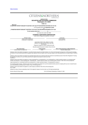 Thumbnail Citizens & Northern Corp 10-Q Quarterly Report FY2024 