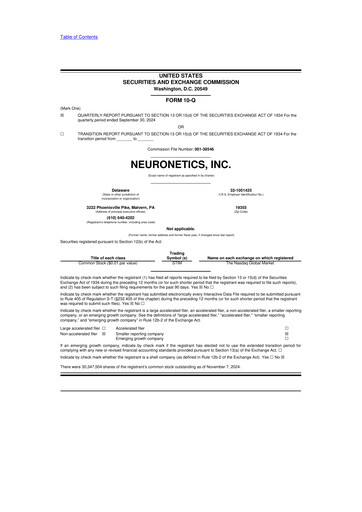 Thumbnail Neuronetics 10-Q Quarterly Report FY2024 