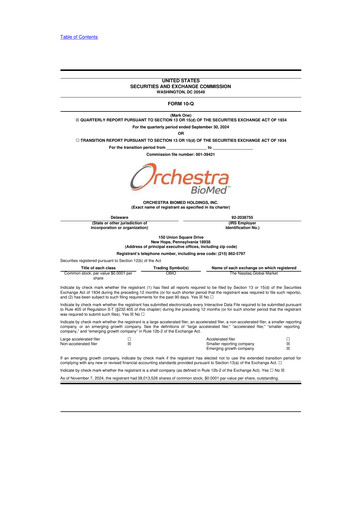 Thumbnail Orchestra BioMed  10-Q Quarterly Report FY2024 