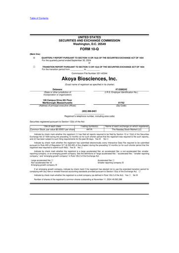 Thumbnail Akoya Biosciences 10-Q Quarterly Report FY2024 