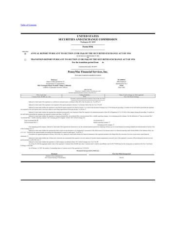 Thumbnail PennyMac Financial Services 10-K Annual Report 2024