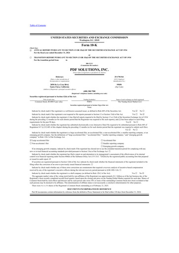 Thumbnail PDF Solutions 10-K Annual Report 2024