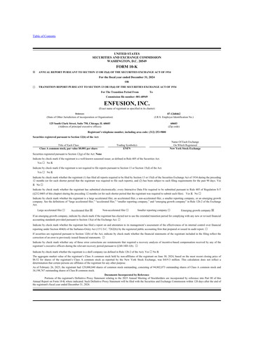 Thumbnail Enfusion 10-K Annual Report 2024