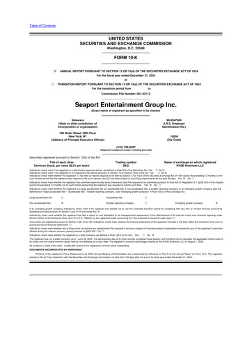 Thumbnail Seaport Entertainment Group 10-K Annual Report 2024