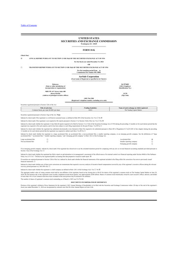 Thumbnail AerSale 10-K Annual Report 2024