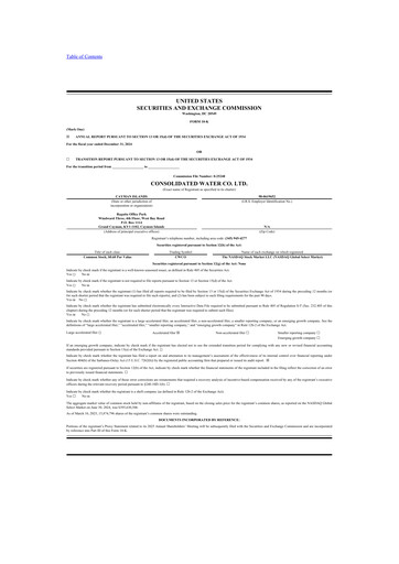 Thumbnail Consolidated Water 10-K Annual Report 2024