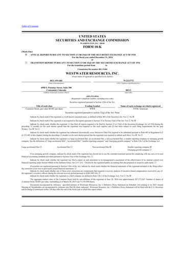 Thumbnail Westwater Resources
 10-K Annual Report 2024