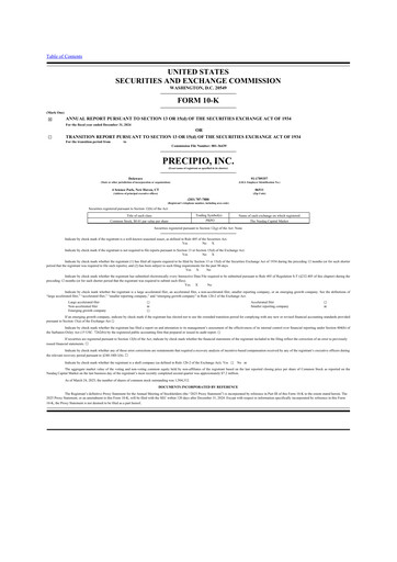 Thumbnail Precipio 10-K Annual Report 2024