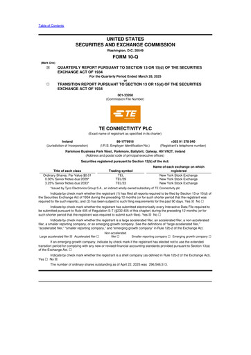 Thumbnail TE Connectivity
 10-Q Quarterly Report FY2025 