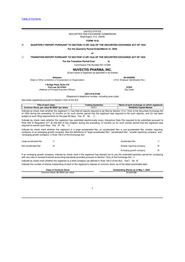 Thumbnail Nuvectis Pharma 10-Q Quarterly Report FY2025 