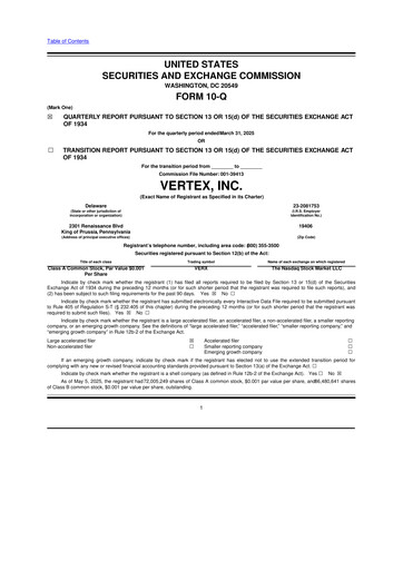 Thumbnail Vertex 10-Q Quarterly Report FY2025 