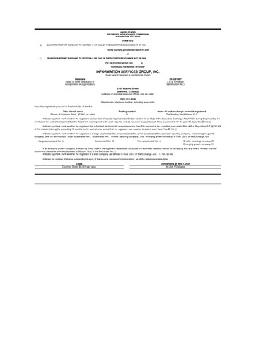 Thumbnail Information Services Group 10-Q Quarterly Report FY2025 