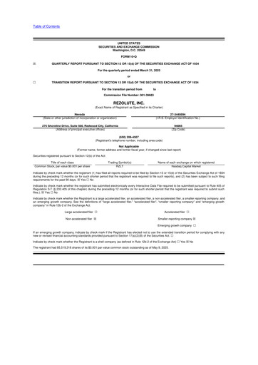 Thumbnail Rezolute 10-Q Quarterly Report FY2025 