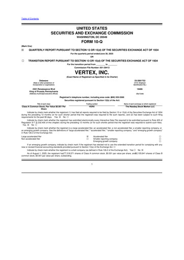 Thumbnail Vertex 10-Q Quarterly Report FY2025 
