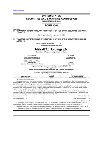 Thumbnail MeiraGTx 10-Q Quarterly Report FY2025 