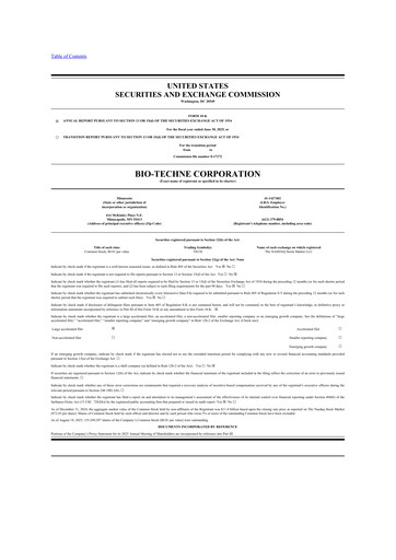 Thumbnail Bio-Techne 10-K Annual Report 2025