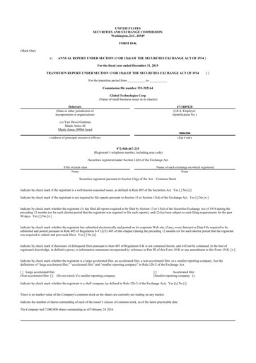 Thumbnail Avalon GloboCare 10-K Annual Report 2015