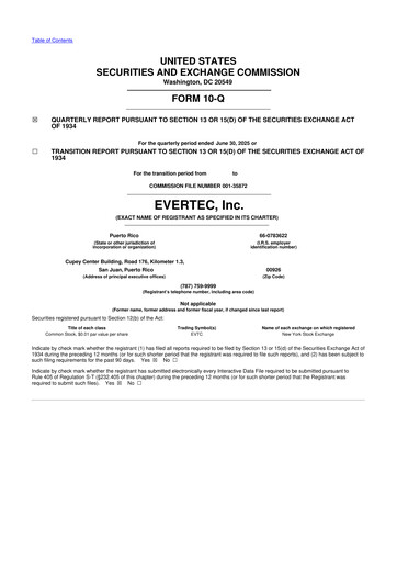Thumbnail Evertec 10-Q Quarterly Report FY2025 