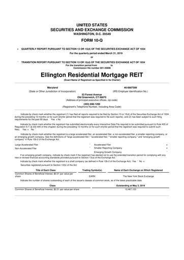 Thumbnail Ellington Credit Company

 10-Q Quarterly Report FY2019 