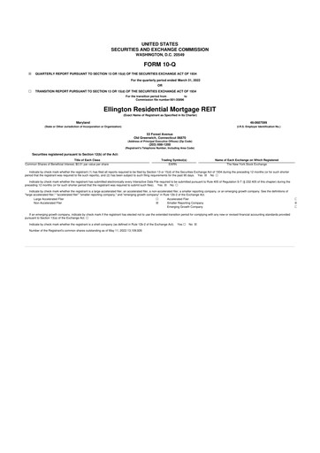 Thumbnail Ellington Credit Company

 10-Q Quarterly Report FY2022 