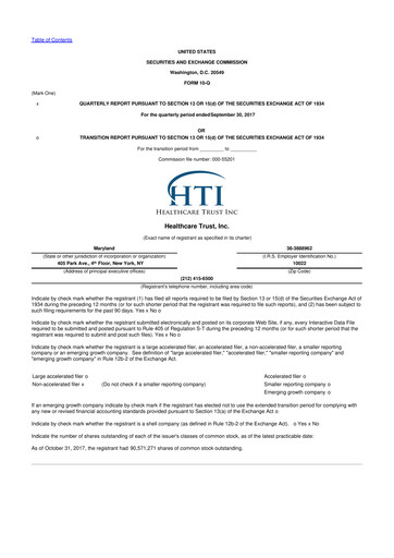 Thumbnail National Healthcare Properties 10-Q Quarterly Report FY2017 
