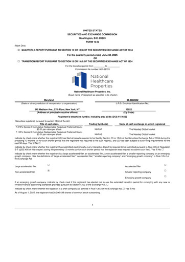 Thumbnail National Healthcare Properties 10-Q Quarterly Report FY2025 