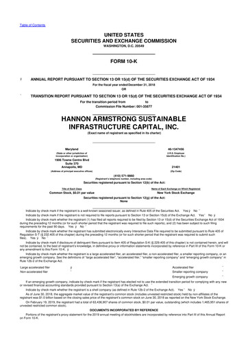Thumbnail HASI (HA Sustainable Infrastructure Capita) 10-K Annual Report 2018