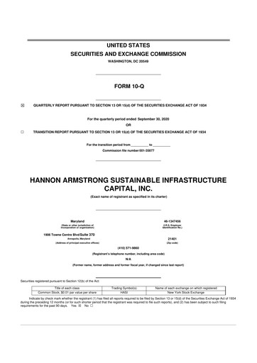 Thumbnail HASI (HA Sustainable Infrastructure Capita) 10-Q Quarterly Report FY2020 