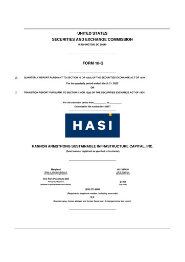 Thumbnail HASI (HA Sustainable Infrastructure Capita) 10-Q Quarterly Report FY2023 