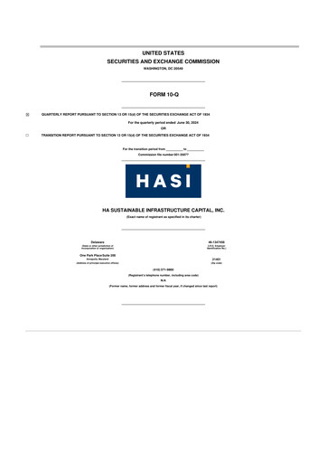 Thumbnail HASI (HA Sustainable Infrastructure Capita) 10-Q Quarterly Report FY2024 