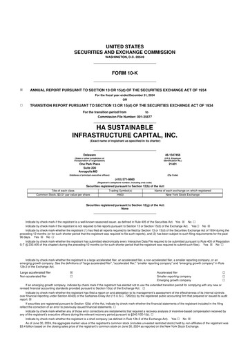 Thumbnail HASI (HA Sustainable Infrastructure Capita) 10-K Annual Report 2024