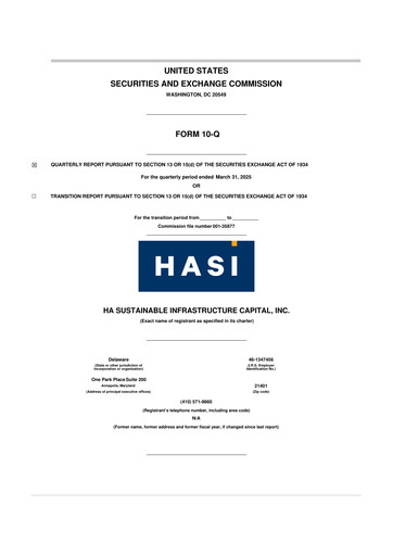 Thumbnail HASI (HA Sustainable Infrastructure Capita) 10-Q Quarterly Report FY2025 