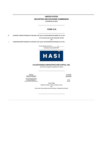 Thumbnail HASI (HA Sustainable Infrastructure Capita) 10-Q Quarterly Report FY2025 