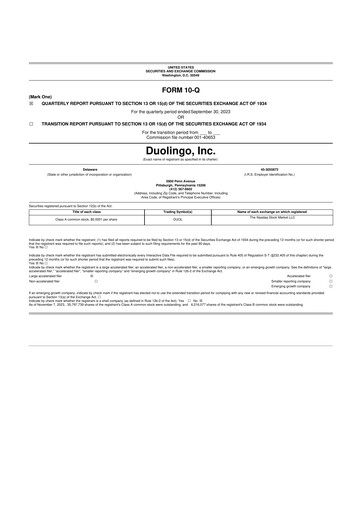 Thumbnail Duolingo 10-Q Quarterly Report FY2023 