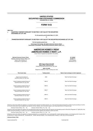 Thumbnail AMH (American Homes 4 Rent)
 10-Q Quarterly Report FY 