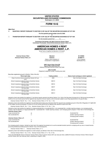 Thumbnail AMH (American Homes 4 Rent)
 10-Q Quarterly Report FY2020 