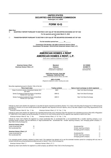 Thumbnail AMH (American Homes 4 Rent)
 10-Q Quarterly Report FY2022 