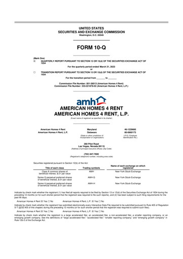 Thumbnail AMH (American Homes 4 Rent)
 10-Q Quarterly Report FY2023 