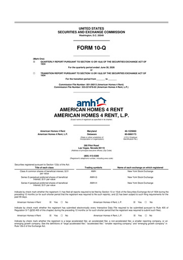 Thumbnail AMH (American Homes 4 Rent)
 10-Q Quarterly Report FY2026 