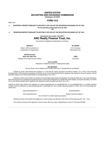 Thumbnail Franklin BSP Realty Trust 10-Q Quarterly Report FY2013 