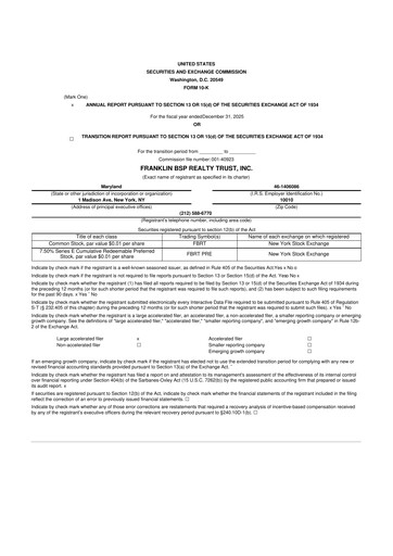 Thumbnail Franklin BSP Realty Trust 10-K Annual Report 2025
