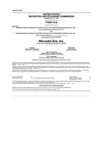 Vorschaubild MercadoLibre 10-Q Quartalsbericht 2017 