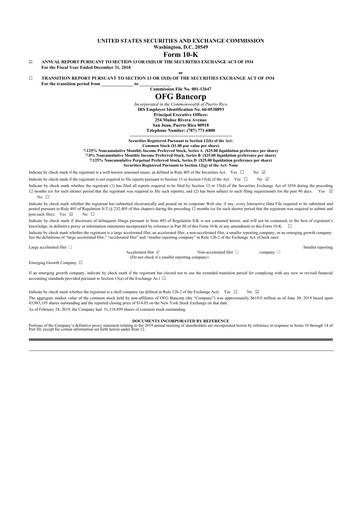 Thumbnail OFG Bancorp
 10-K Annual Report 2018