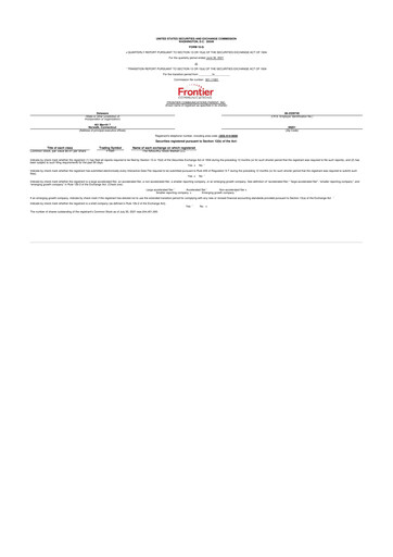 Thumbnail Frontier Communications 10-Q Quarterly Report FY2021 