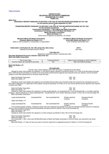 Thumbnail Veris Residential 10-Q Quarterly Report FY2021 