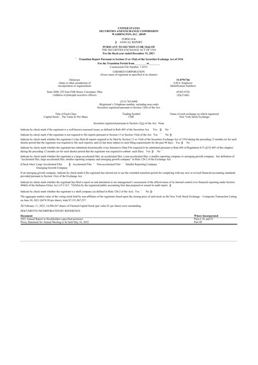 Thumbnail Chemed 10-K Annual Report 2021