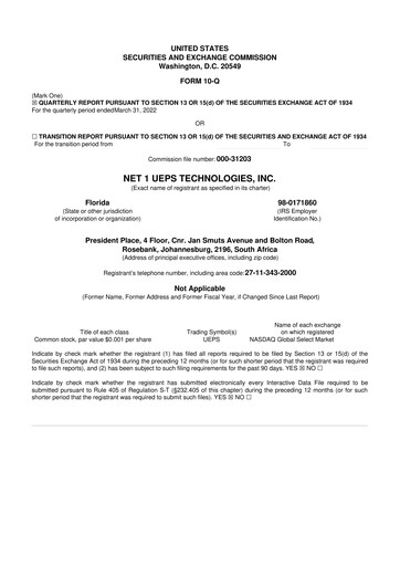 Thumbnail Lesaka Technologies 10-Q Quarterly Report FY2022 