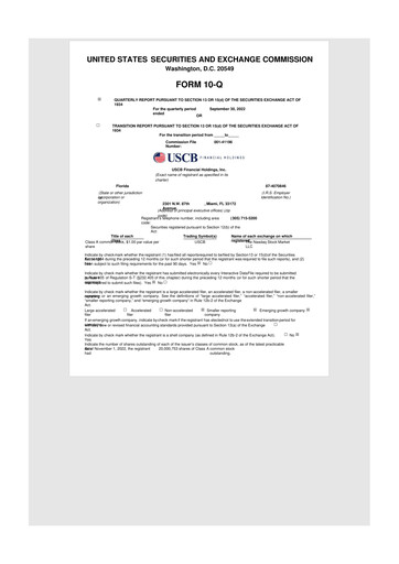 Vorschaubild USCB Financial Holdings 10-Q Quartalsbericht 2022 